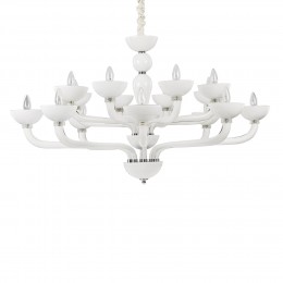 Ideal Lux 094120 Kronleuchter Casanova Bianco 16x40W | E14