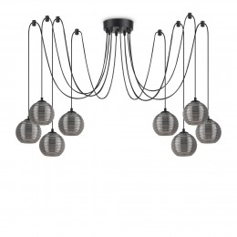 Ideal Lux 241197 Pendelleuchte Riga 8x60W | E27