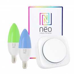 Immax Neo 07043C Set Lampen und Brücke Smart 2x3,5W | E14