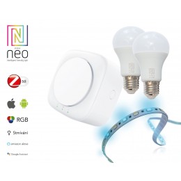 Immax Neo 07043G Set Lampen + Streifen + Brücke Smart Delicate