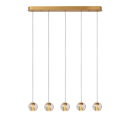 Lucide L134971602 LED Pendel-Kronleuchter DILENKO | 5x3,5W integrierte LED-Quelle | 5x140lm | 2700K