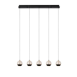 Lucide L134982530 LED Pendel-Kronleuchter SENTUBAL  | 5x5,3W integrierte LED-Quelle | 5x230lm | 2700