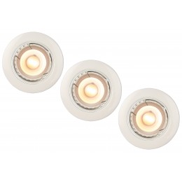 Lucide 11001/15/31 LED Deckenleuchte Focus 3x5W | GU10 | 3000K