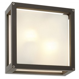 Redo 9892 BRICK GLASS Wandleuchte E27 2 x 42W IP54