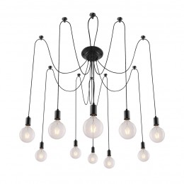 Rabalux 2224 Caspar Hängelampe schwarz E27 10x60W