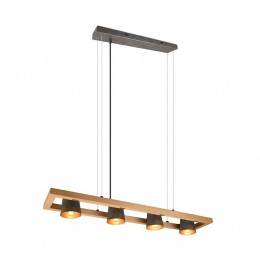 Trio 301900467 Kronleuchter Bell 4x25w | E14