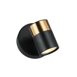 Italux WL-58892-1-BK-BRO Spot-Wandleuchte Elice GU10