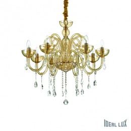 Ideal Lux Hängeleuchte Canaletto Ambra 8x40W E14